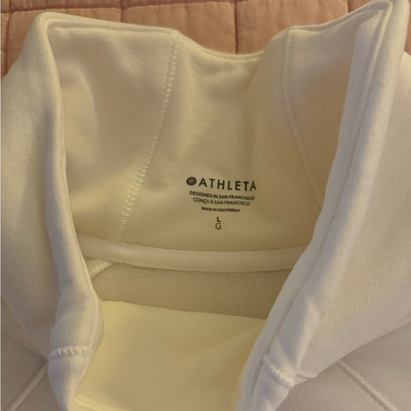 ATHLETA COZY KARMA SWEATSHIRT SIZE LARGE IN WHITE CREAM - Picture 2 of 3